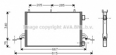 AVA QUALITY COOLING fd5242 -  Конденсатор, кондиционер